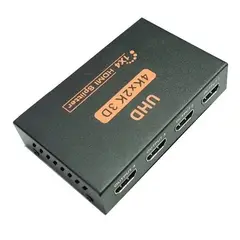 GENERICO - Splitter HDMI Activo 1x4 Señal Full UHD Metalico 4Kx2K 3D