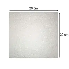 GENERICO - Placa Mica Rígida Microondas - 200 x 200mm