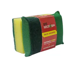 GENERICO - 5 Pack Esponjas Cocina, Bye Microbio.