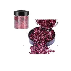 GENERICO - Escamas En Hoja Pink Clara Papel Resina Epóxica Flake