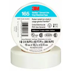 3M - Cinta Aisladora Temflex 165 19mm x 18,3 metros Blanca