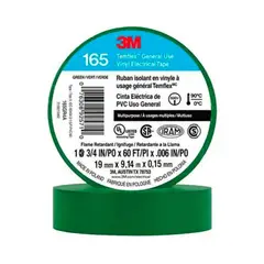 3M - Cinta Aisladora Temflex 165 19mm x 18,3 metros Verde