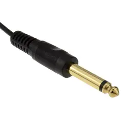 GENERICO - Cable Auxiliar Audio Jack Plug 6.3mm A 6.3mm 5 Metro Mono