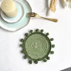 GENERICO - Set 4 Posavasos Lino Trenzados