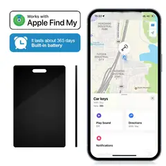 GENERICO - Tarjeta Rastreadora Localizador De Billetera Solo Para Apple