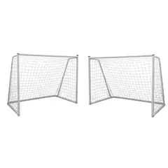 AUCKLAND OUTDOOR - Pack 2 Arcos Futbol Niño Con Red Metalico 150X100 Cm