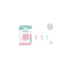 GENERICO - Chinche Push Pin Pastel 21 Mm 35 Pcs