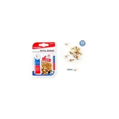 GENERICO - Chinche Mariposa Dorado 12 Mm 20 Pcs