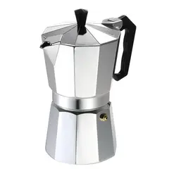 GENERICO - Cafetera Italiana 9 Tazas Cafetera Portatil Color Gris
