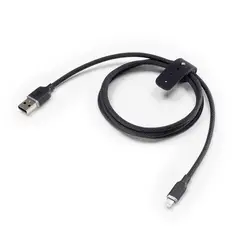 MOPHIE - Cable USB-A a Lightning 1.0 Mt trenzado negro