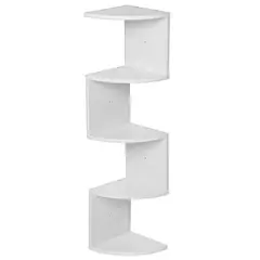 UNIVERSAL - Repisa Esquinera Zig Zag Moderna 5 Niveles En Madera