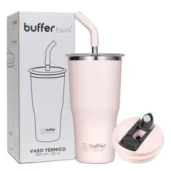 BUFFER FLASK - Termo CafeMug Buffer Vaso Termico600ml Sellable - Rosa