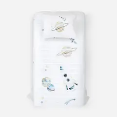 ROSEN - Cubrecama Kids Algodón Universo 1,5 Plazas