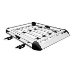 GENERICO - Parrilla De Techo Aluminio 13x09mt + Barras Porta Equipaje