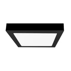 GENERICO - Panel LED Sobrepuesto Cuadrado 24W 3000K 300x300mm Negro