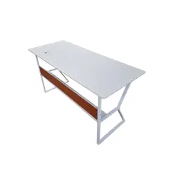 GENERICO - Mesa gamer en forma de K Medida 100cm Blanco