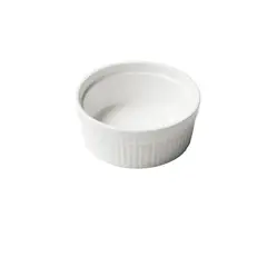 IMAHE - Set De 6 Pocillo Porcelana Acanalado 65 Cm