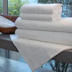 HOHOS CASA - Set 2 toallas mano, 2 toallones, 100% Algodón, 500 gr. Incluye piso de baño