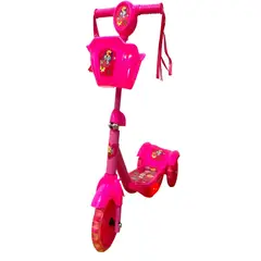 GENERICO - SCOOTER ROSA MUSICAL CON LUZ