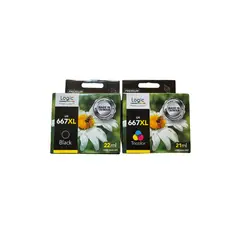 GENERICO - Pack Tintas Compatible para 667XL 1275/2374/2375/2376/2775