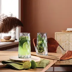 PASABAHCE - SET 4 VASO REFRESCO 345 CC LINEA LEAFY