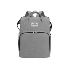 BABYLUNA - Mochila 3 en 1 - Bolso Cuna y Mudador Portátil Gris