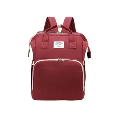 BABYLUNA - Mochila 3 en 1 - Bolso Cuna y Mudador Portátil Rojo