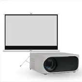 LEVO - Proyector Portátil Orion 12000lm + Telón 60"