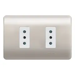 SCHNEIDER ELECTRIC - ENCHUFE DOBLE 2P+T 10A 250V MILLANBLANCO GENESIS Schneider