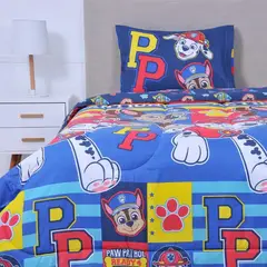 MASHINI - Plumón Cubrecama Infantil Paw Patrol  Reversible 1.5 Plazas