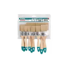 TOTAL - Set Juego Brochas Mango De Madera 9 Piezas Tht8414091