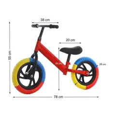 GENERICO - Bicicleta De Aprendizaje E Iniciacion Aro 10 Para Niños Azul
