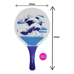 GENERICO - Set Paletas De Playa Madera Raqueta Paletas Playeras+Pelota