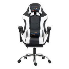 GENERICO - Silla Gamer De Cuero Reclinable Ergonómica Con Masajeador