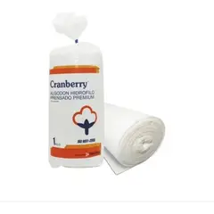 CRANBERRY - Algodón Hidrófilo Prensado Premium 1 Kg. -electromedicina