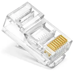 GEN - 10x Conector Rj45 Cat5 Cable Utp Conector Red Internet Lan