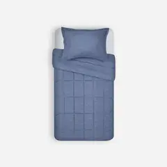 ROSEN - Plumón Unicolor Chambray Denim 1,5 Plazas