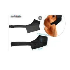 GENERICO - Bozal Para Perros Cuidado Talla 2XL Negro