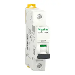 SCHNEIDER ELECTRIC - INTERRUPTOR AUTOMATICO 1P 16A C 15kA iC60H Acti9 Schneider