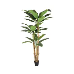 VADELL - Banano Artificial De 280 Cm. 3 Tallos Y 36 Hojas