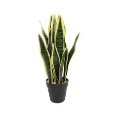 VADELL - Lengua De Suegra Artificial Amarilla De 53.5 cm