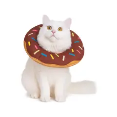 GENERICO - Collar Dona Para Mascotas Anti-lamido Talla M - Cafe - M