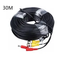 GENERICO - Cable Para Camara Vigilancia Video Y Poder 30 Mts.
