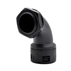 GENERICO - Codo Conector A Caja para Tuberia Corrugada 42mm