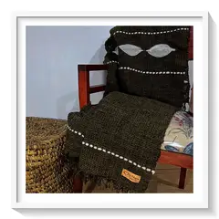 GENERICO - Piecera Patagónica Tricahue - Tejida en Telar Lana de Oveja 100% Natural