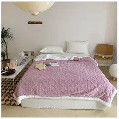 HOMER DESIGN - Frazada Manta Sherpa Polar Termica 1.5 Plaza 150*200cm Hmmt27