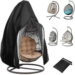GENERICO - Funda Protectora Impermeable Silla Huevo Mimbre Colgante