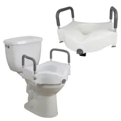 GENERICO - Alza Baño Universal Altura Con Apoyo Brazos Manillas