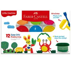 GENERICO - Plastilina De Colores Faber Castell 12 Colores
