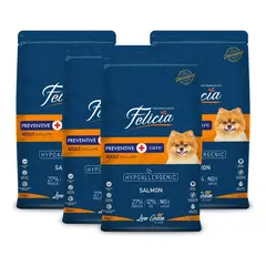 GENERICO - Pack x 4 - Alimento Felicia Hipoalergénico Perro - Salmón